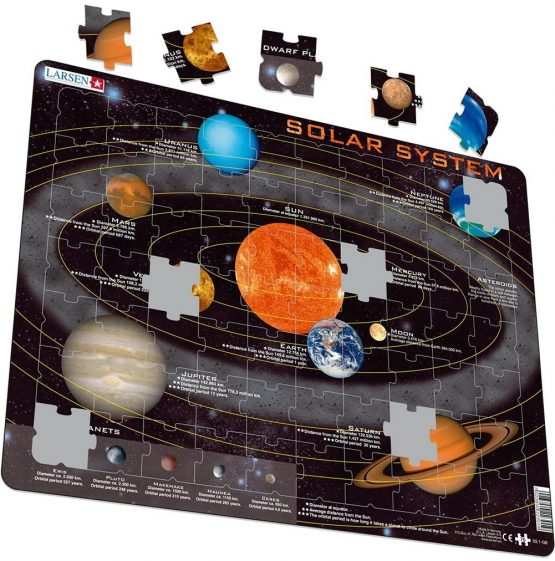 Larsen SS1 Solar System, English Edition, 70 Piece Boxless Tray & Frame Jigsaw Puzzle - Image 2
