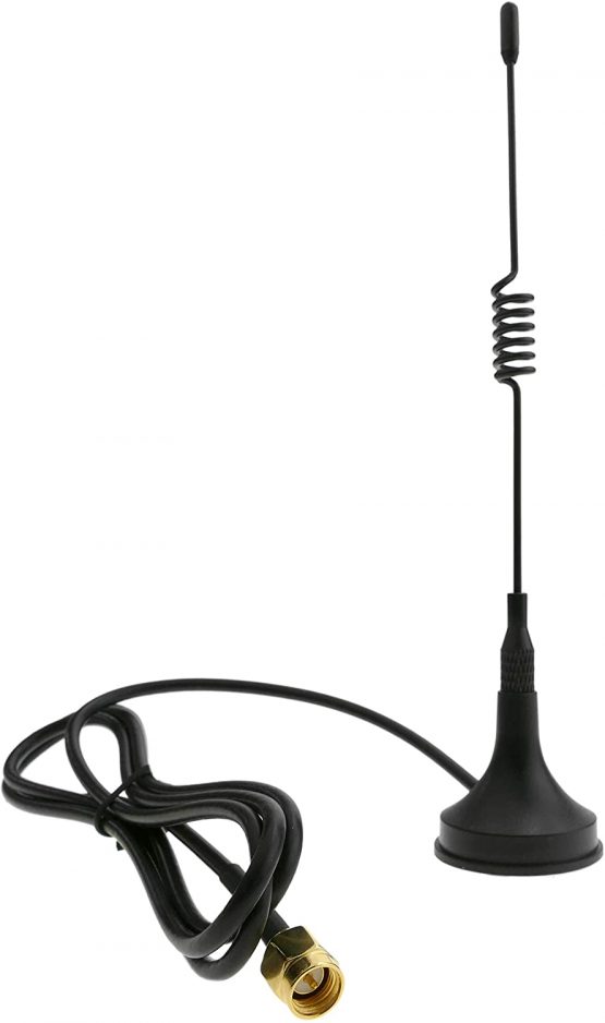 BeMatik AM039 Omnidirectional SMA Male Antenna 470 MHz to 3 dBi 150 mm with 1 m Cable