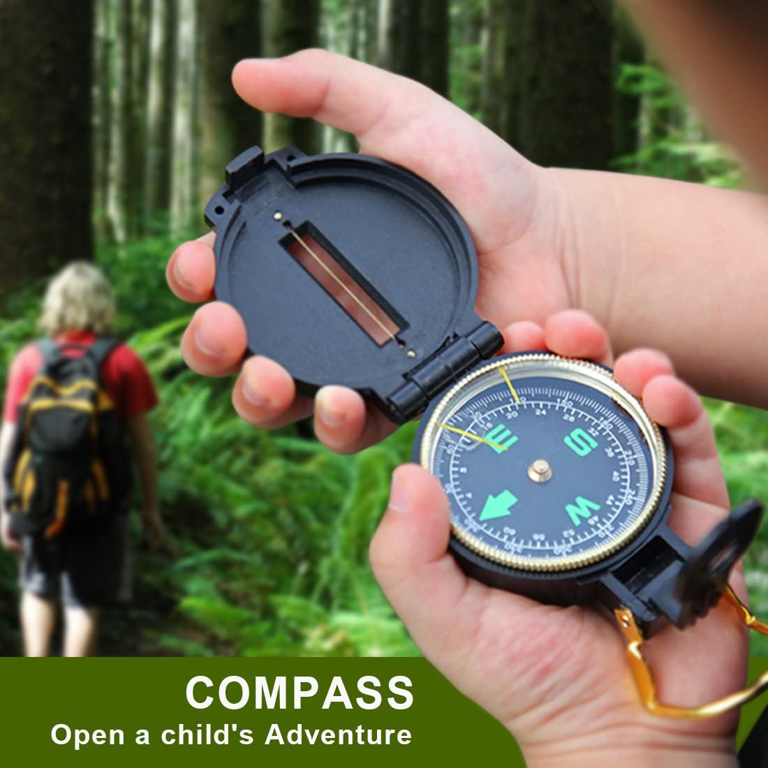 Genround Child Outdoor Explorer Kit with Kids Safari Hat Explorer Cargo