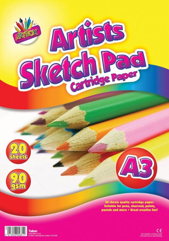 ARTBOX A3 20 Sheets Sketch Pad, White, 5681