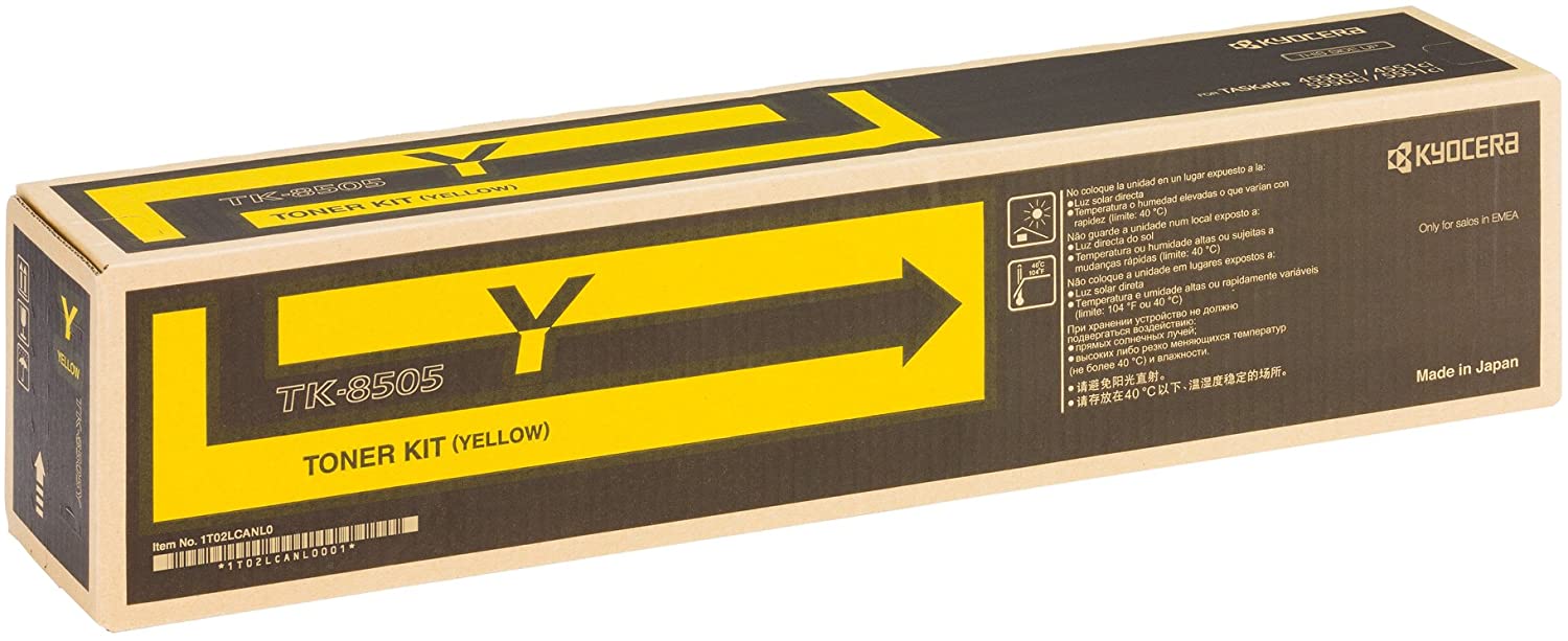Kyocera Toner Cartridge TK-8505 Y, YELLOW, 20.000 Pages High Capacity Genuine Premium Printer Toner, 1T02LCANL0, T02LCANL - Image 2