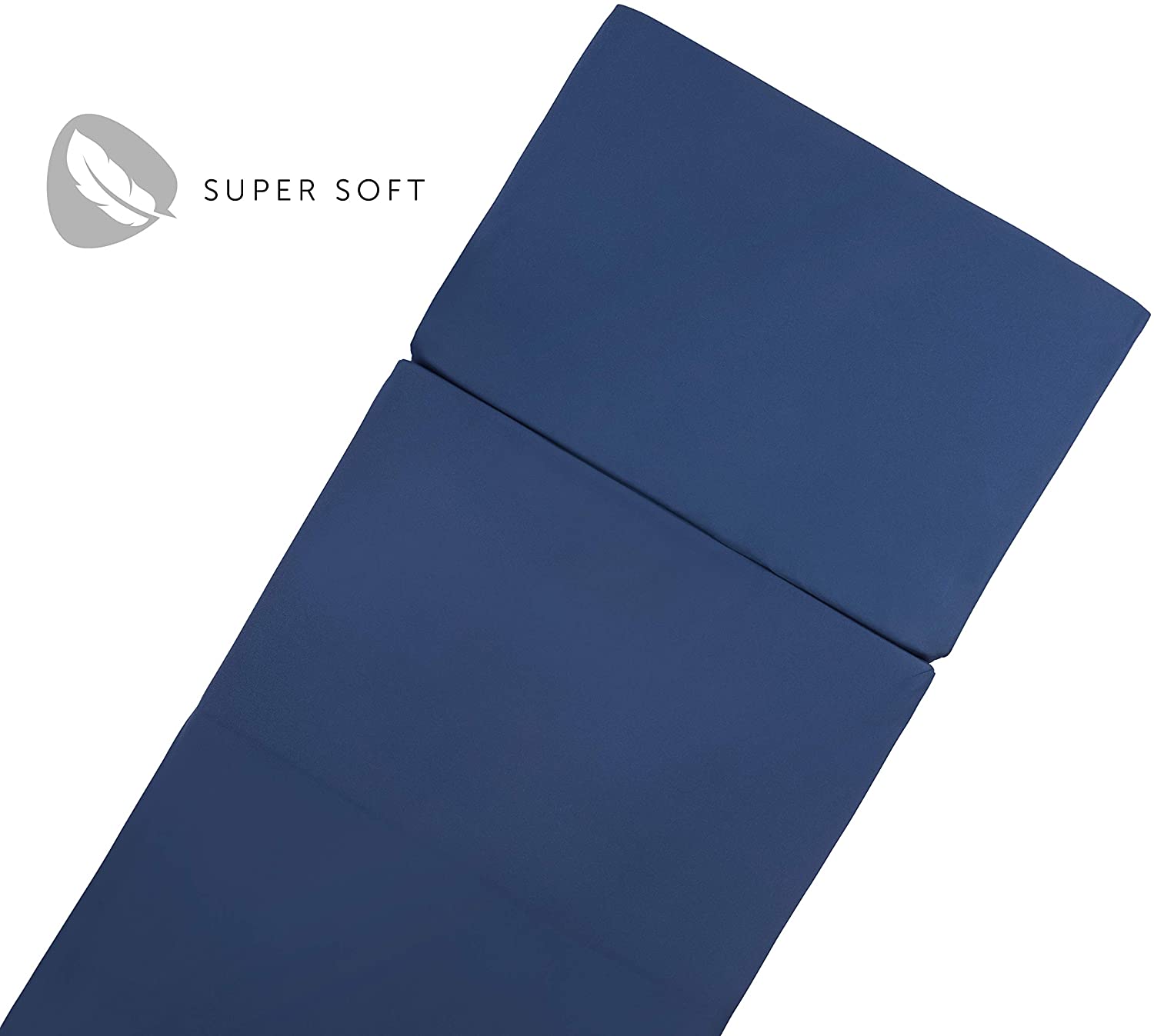 hauck Sleeper, Navy, Foldable Travel Cot Mattress 120x60x5 cm with Carry Bag, Foam Filling, Lightweight, Portable - Image 3