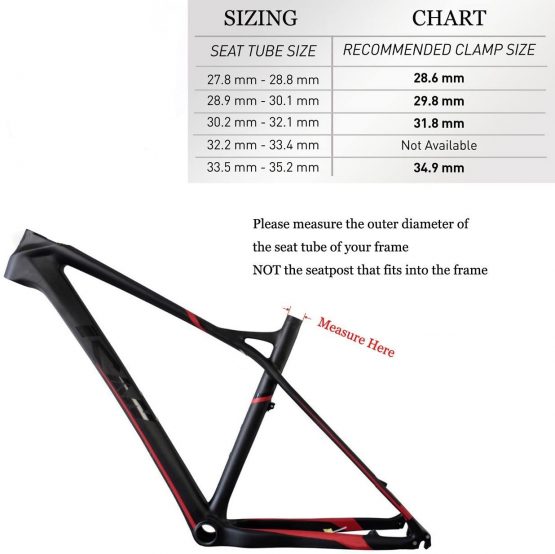 Quick Release Bicycle Seatpost Clamp,31.8mm Black - Image 4