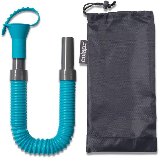 Colapz Caravan Accessories - Collapsible Fresh Water Aquaroll Fill Up Hose - Extendable 1m Trunk Hosepipe with Bag for Filling your Drinking Water Container - Use when in Caravan, Motorhome or Camping