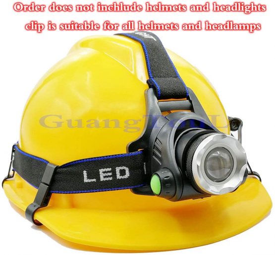 GuangTouL Headlamps Clips, 8 Pieces Helmet Headlamp Clips Hardhat Hooks for Various Headlamp and Hard Hat - Image 4