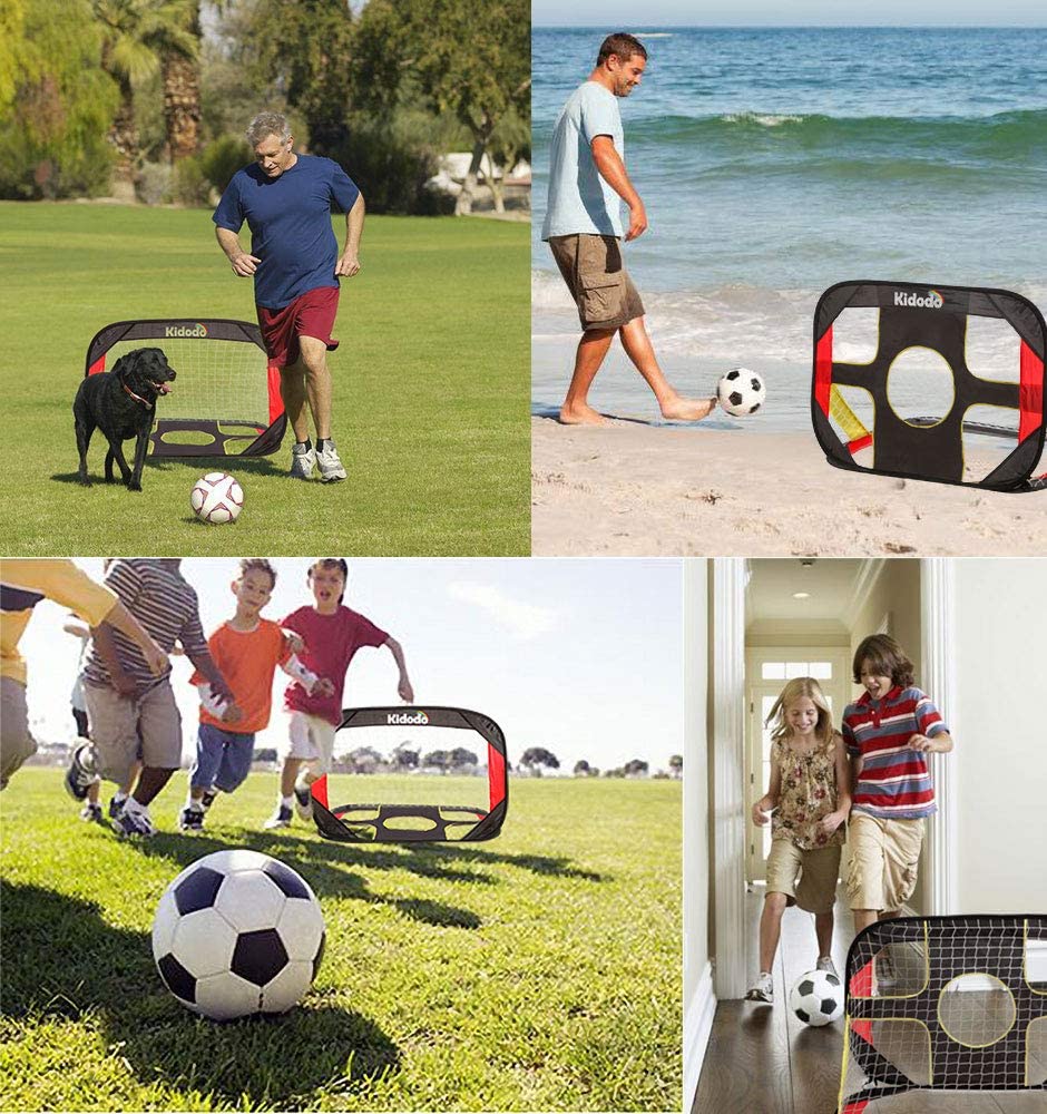 Kidodo Football Goal Posts for Kids Pop up Goal for Chidren Foldable and Portable Soccer Goal net Outdoor Garden and Indoor Toy - Image 4