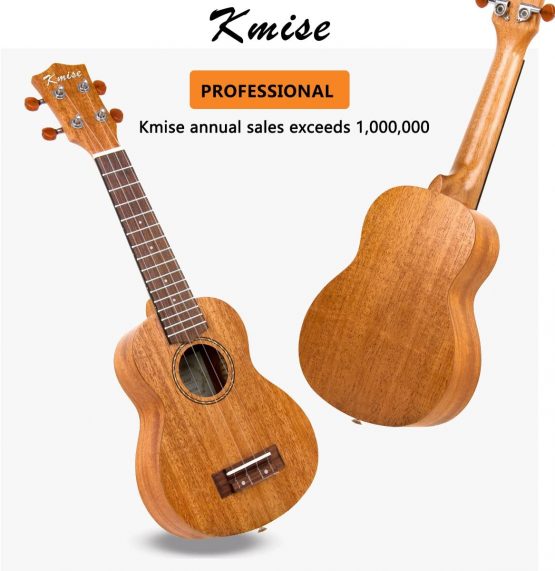 Kmise Soprano Ukulele Starter Kit 21 inch Mahogany Ukelele for Beginners with Gig Bag Tuner Strap String Instruction Booklet - Image 2
