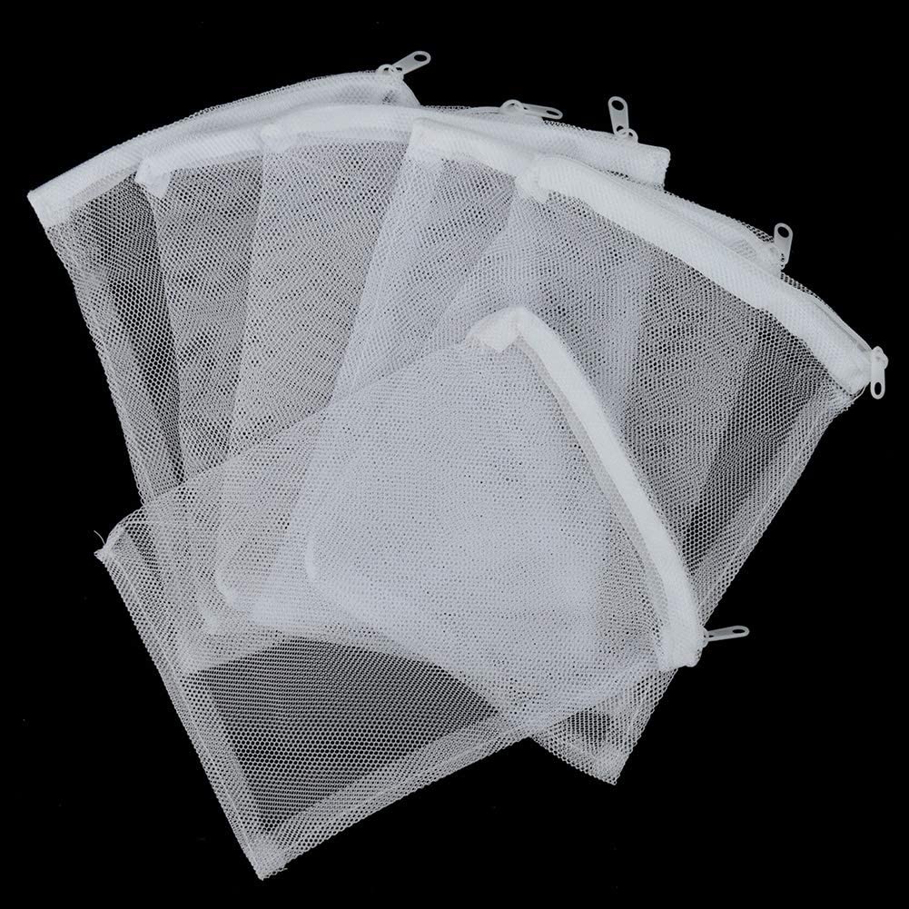 upain Aquarium Filter Bags 20 Pieces White Mesh Filter Media Bags with