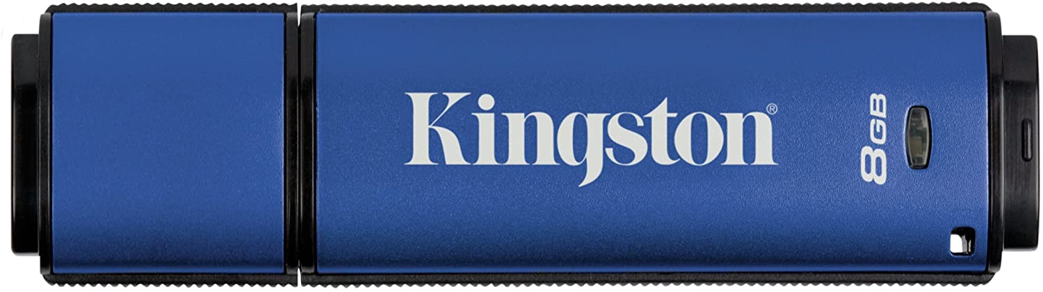 Kingston Data Traveler Vault Privacy USB 3.0 Flash drive, 8 GB DTVP30, 256 Bit AES Encrypted FIPS 197
