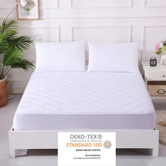 UYEESE Super King Size Mattress Protector - Quilted Extra Deep Pocket Mattress Cover, Breathable Hypoallergenic Anti-mite and Noiseless Fitted Sheet Bed Cover (Super King 183 x 203 + 40 cm) - Image 2