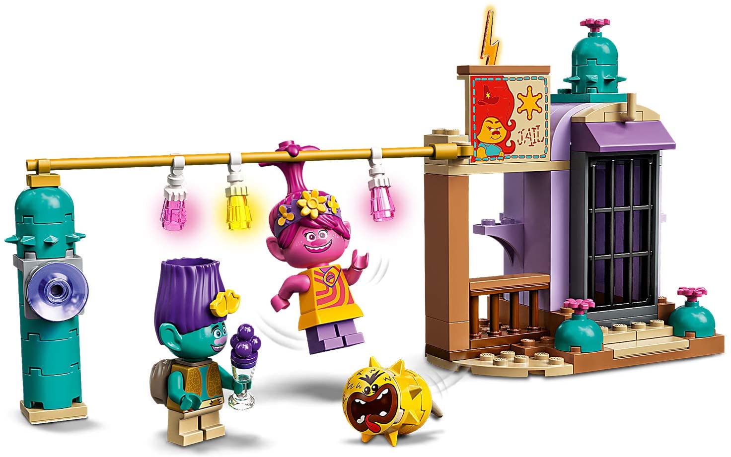 LEGO 41253 Trolls World Tour Lonesome Flats Raft Adventure Playset with Poppy, Branch and Hicory, Multicolored - Image 4