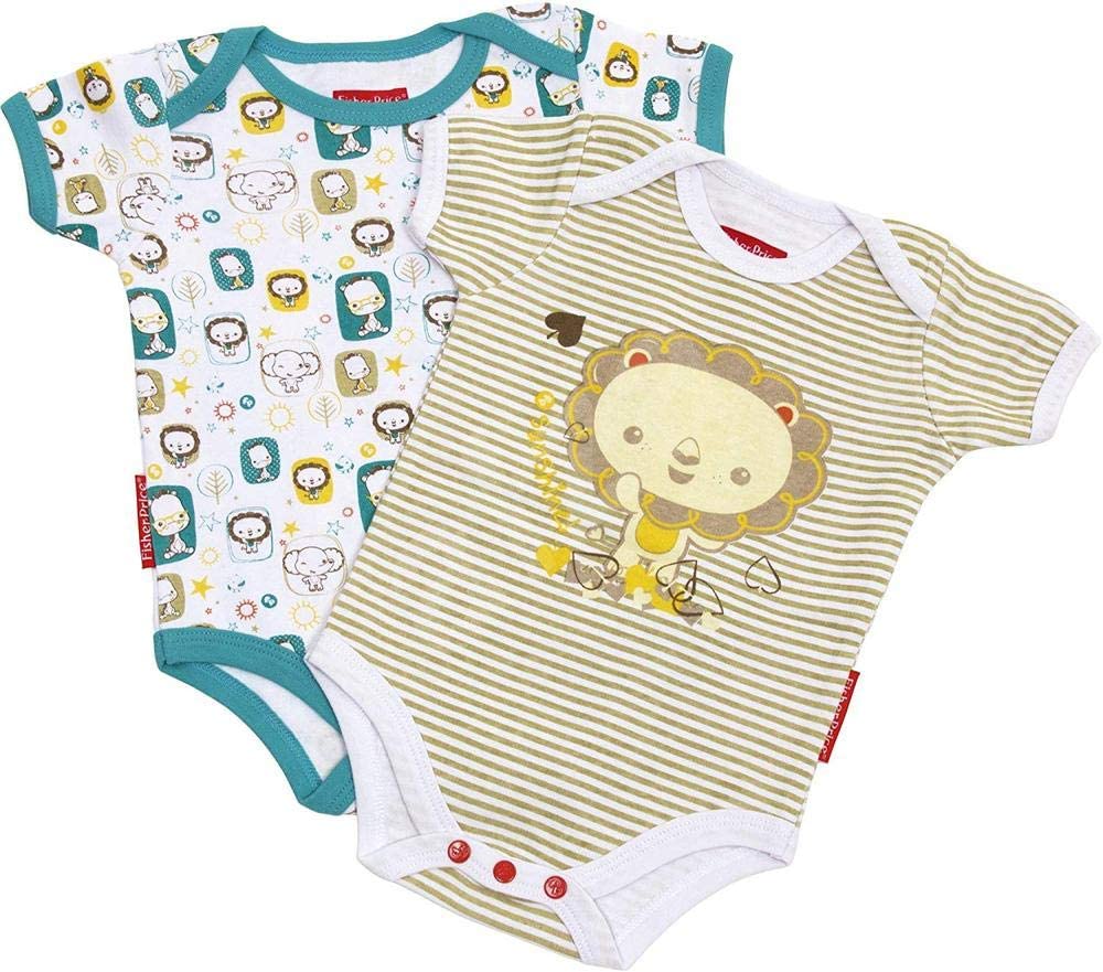 Brandnameinternal Set of 2 Printed Body S/0/24m, Multi-Colour, 0/24 Size