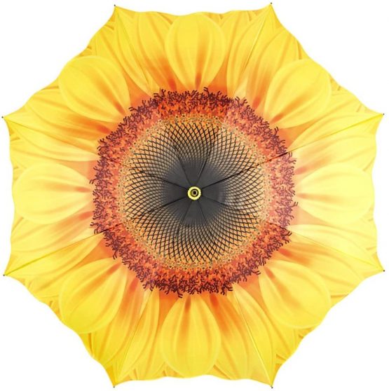 VON LILIENFELD Umbrella Automatic Women Floral Motif Sunflower - Image 2
