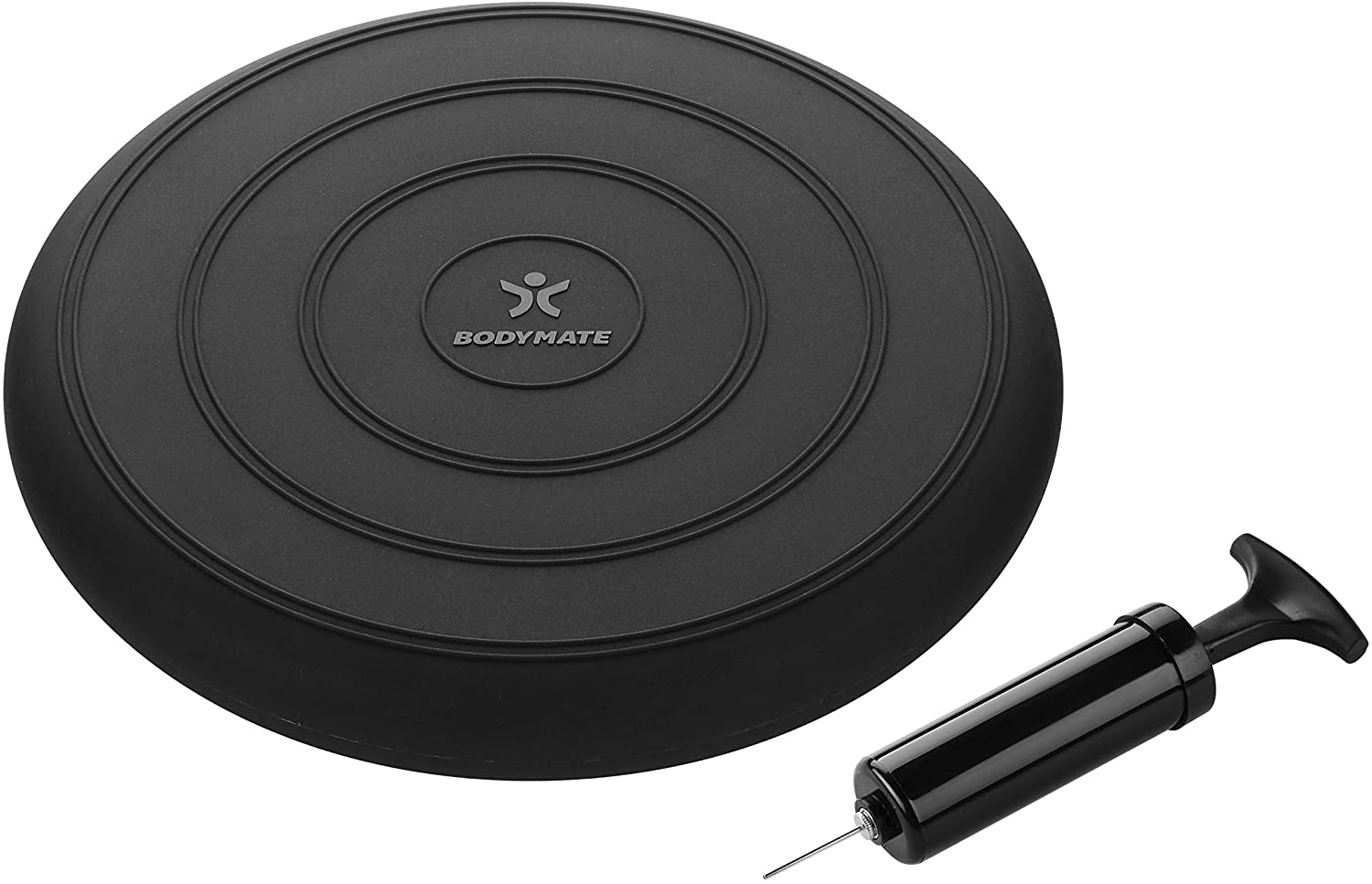 BODYMATE 33cm COMFORT Balance Cushion. Inflatable stability disc/balance board, Black - Image 4