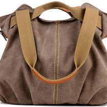 Chikencall Women Ladies Bags Casual Vintage Hobo Canvas Mulit-Pocket Daily Purse Messenger Top Handle Shoulder Large Tote Shopper Handbag Shopping Graffiti European Style Bags