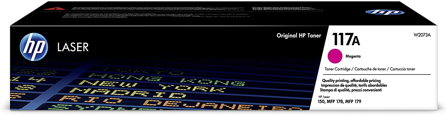 HP W2073A 117A Original Laser Toner Cartridge, Magenta, Single Pack, Standard