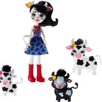 Enchantimals GJX44 Cambrie Cow Doll with Ricotta & Family