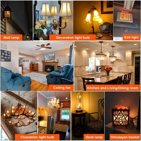 15/25 W SES E14 Screw Cap Pygmy Lamps Bulb 300 Degree Heat Resistant Himalayan Salt Lamp Microwave Oven Refrigerator Rated Light Bulbs Night Bulb Dimmable Multi Use (15, 3 Bulb) - Image 3
