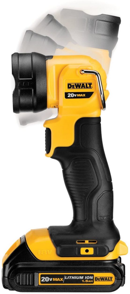 DEWALT DCL040 20V MAX LED Flashlight, Black & Yellow - Image 3