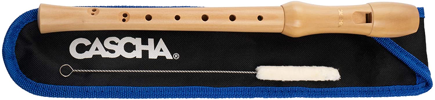 CASCHA Maple Wooden Recorder - Baroque Fingering - C Soprano - Beginner & Children 6+ - Includes Case, Wiper, Grease & Chart - Image 2
