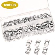 Lapus 180 Pieces 2020 Series T Slot Nuts M3 M4 M5 T Nuts EU Aluminum Extrusions Slim T Slot Hammer Head Fastener Nut Assortment Kit, Each of 60 …