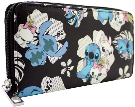 Lilo & Stitch Ohana Means Family Black Coin & Card Clutch Purse