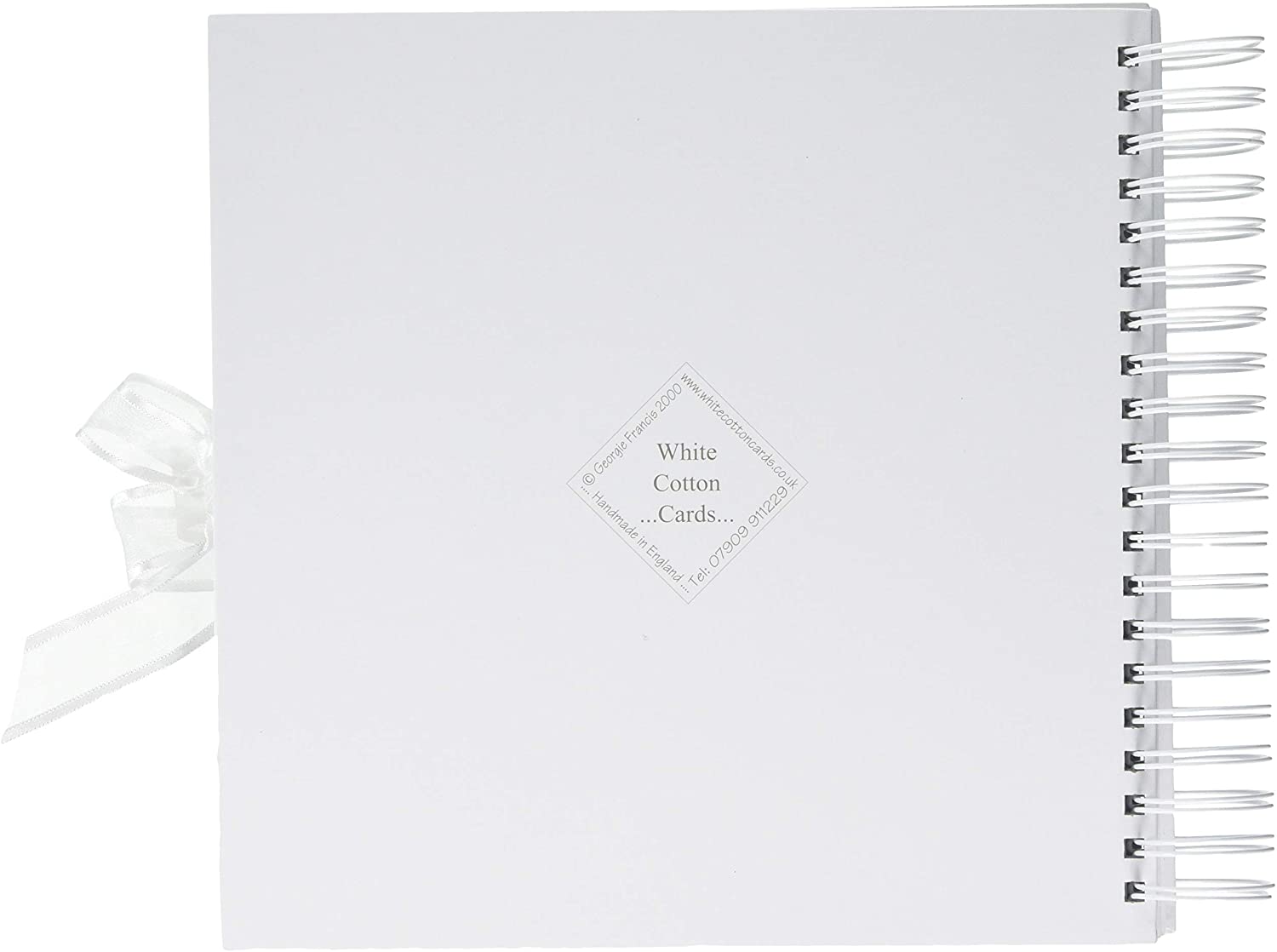 White Cotton Cards 35th Anniversary Sparkling Love Heart, Card & Memory Book (LLA35C) - Image 2