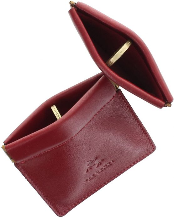 Pack of 2 Visconti Leather Snap Top Purses CP7 Red - Image 3