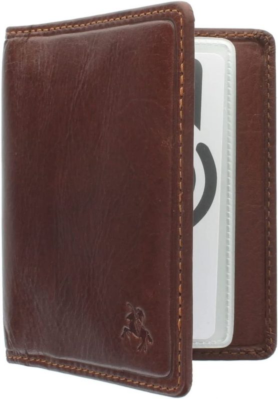 Visconti Tuscany Collection Camper Leather Card Holder - RFID Protection TSC40 Tan