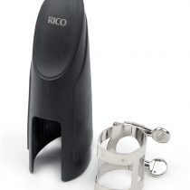 Rico Nickel Plated Ligature and Cap for Tenor Sax with Metal Link Mouthpieces