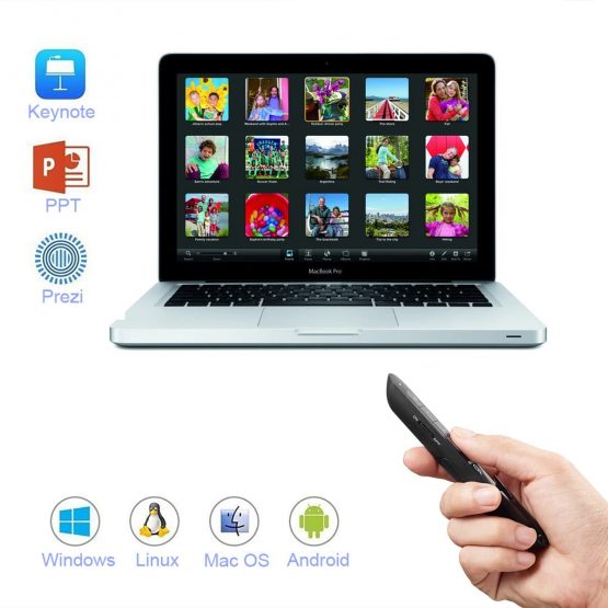 AMERTEER Wireless Presenter Flip Pen, 2.4GHz Powerpoint Presentation Remote Control Laser Pointer Office PowerPoint PPT Remote Control Clicker Presenter, Support Hyperlink - Image 4