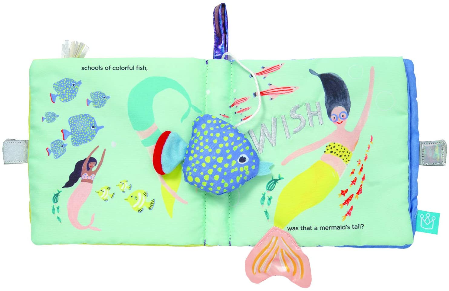 Manhattan Toy Under The Sea Soft Baby Activity Book with Squeaker Fish,Multicolor,Small - Image 3