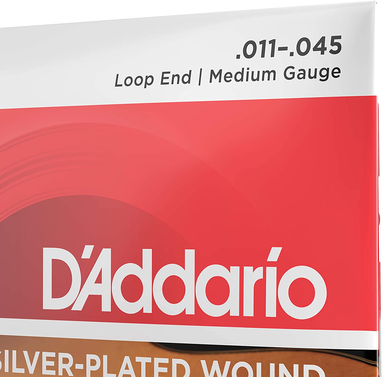 D'Addario Gypsy Jazz Acoustic Guitar Strings - EJ84M - Loop End - Medium, 11-45, Silver - Image 4