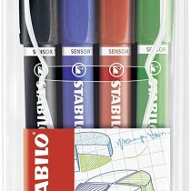Fineliner - STABILO SENSOR F Wallet of 4 Assorted Colours