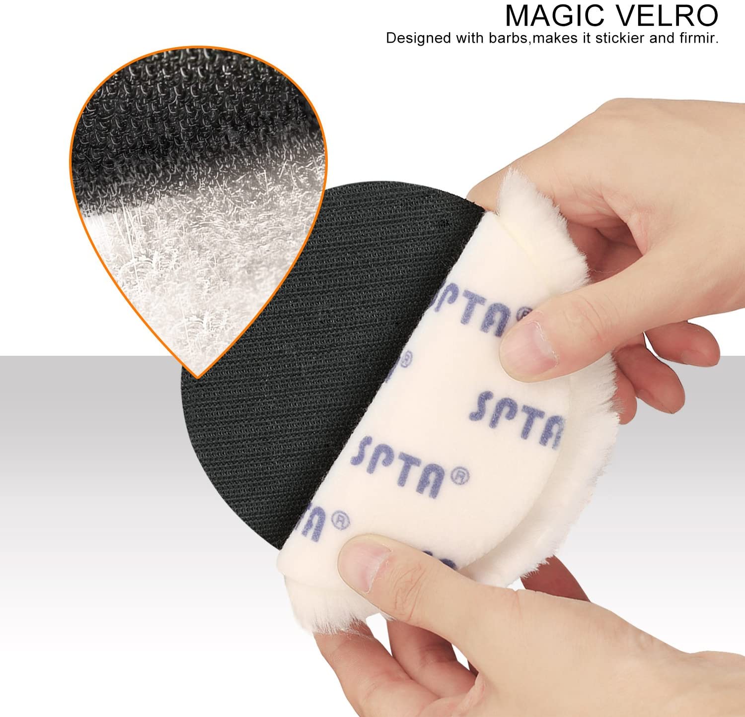 SPTA 6 Inch (150mm) Polisher/Buffer Soft Wool Bonnet Pad - Image 4