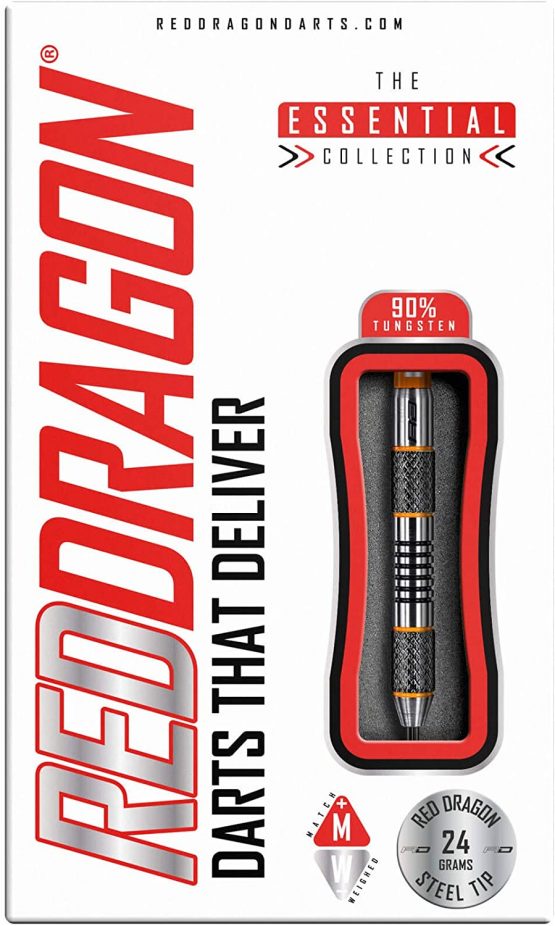 RED DRAGON Amberjack 5: 24g Tungsten Darts Set with Flights and Stems - Image 4