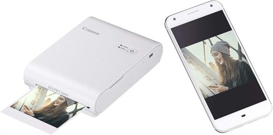 Canon SELPHY SQUARE QX10 Portable Colour Photo Wireless Printer (White) - A compact WiFi printer that prints quality square photos and connects directly to your smartphone - Image 3