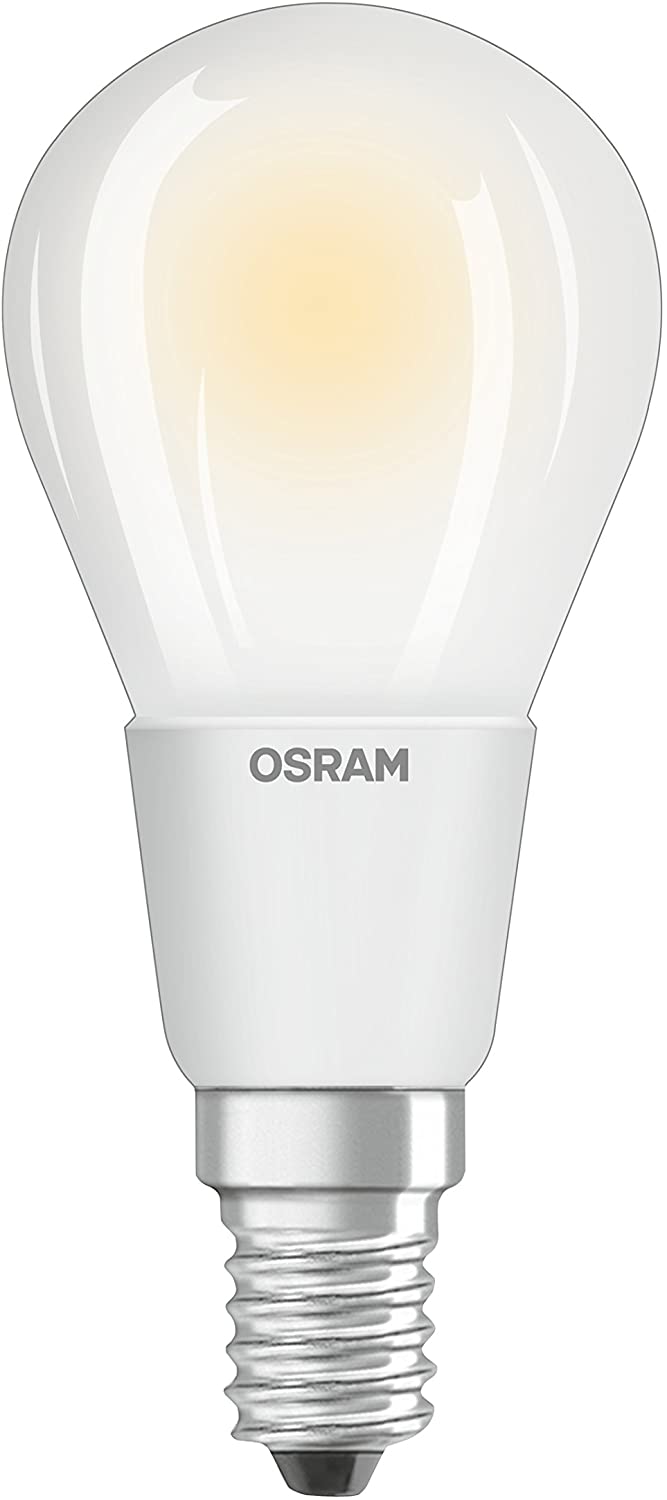 Osram Drop Shape Superstar Classic P LED Lamp, Glass, Warm White, E14, 4.5 W, Set of 1