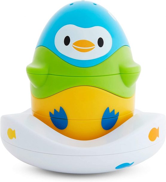 Munchkin Stack N' Match Bath Toy, Blue, Green and Yellow, 300 g, 051706