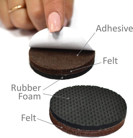 Furniture Pads X-PROTECTOR - Non Slip Pads - Premium 8 pcs 50mm - Floor Protectors - Rubber Feet for Furniture Feet – Ideal Floor Protector Pads for Keep in Place Furniture. Stop Your Furniture! - Image 3