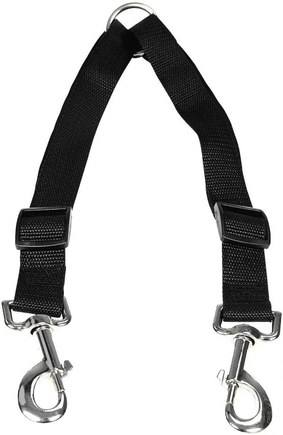 STGOOD No Tangle Dog Leash Coupler, Dual Double Dog Adjustable Splitter Lead Durable Walker Trainer Leash For Two Dogs