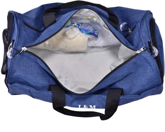 Gym Bag with Shoes Compartment and Wet Pocket,Sports Duffel Bag for Yoga/Swim,Travel Duffle Bag for Men and Women - Image 4