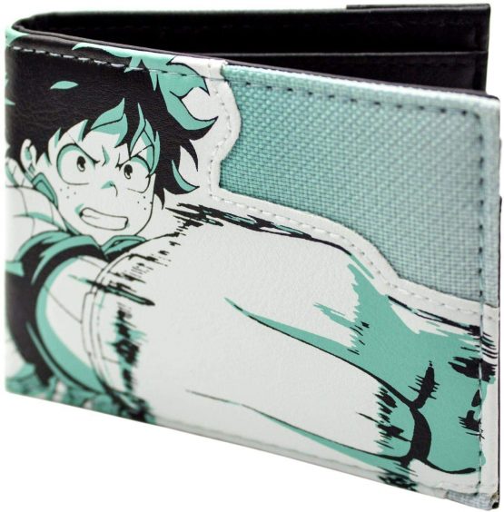 My Hero Academia Deku One for All ID and Card Bi-Fold Wallet Green - Image 2