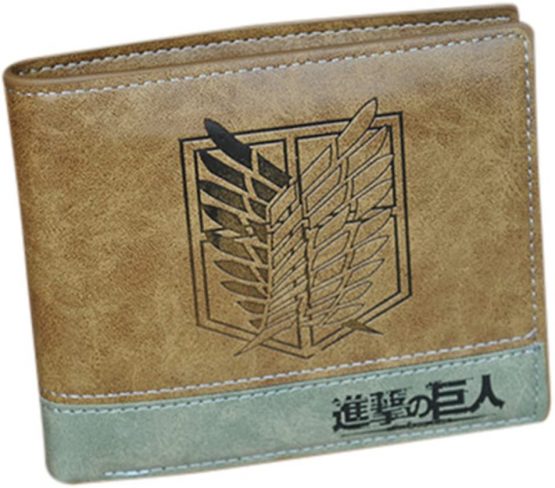 Attack on Titan Shingeki no Kyojin Recon Corps PU Leather Wallet Purse