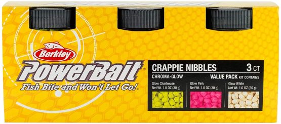 Berkley Unisex's CNMP-AST1 PowerBait ChromaGlow Crappie Nibble, Assorted, Multi, One size
