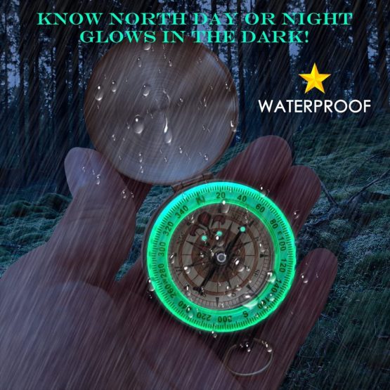 DLAND Compass Waterproof Hiking Military Navigation Compass - Image 2
