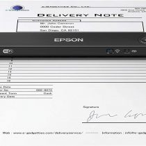 Epson WorkForce ES-60W A4 Battery Powered Portable Document Scanner, Black
