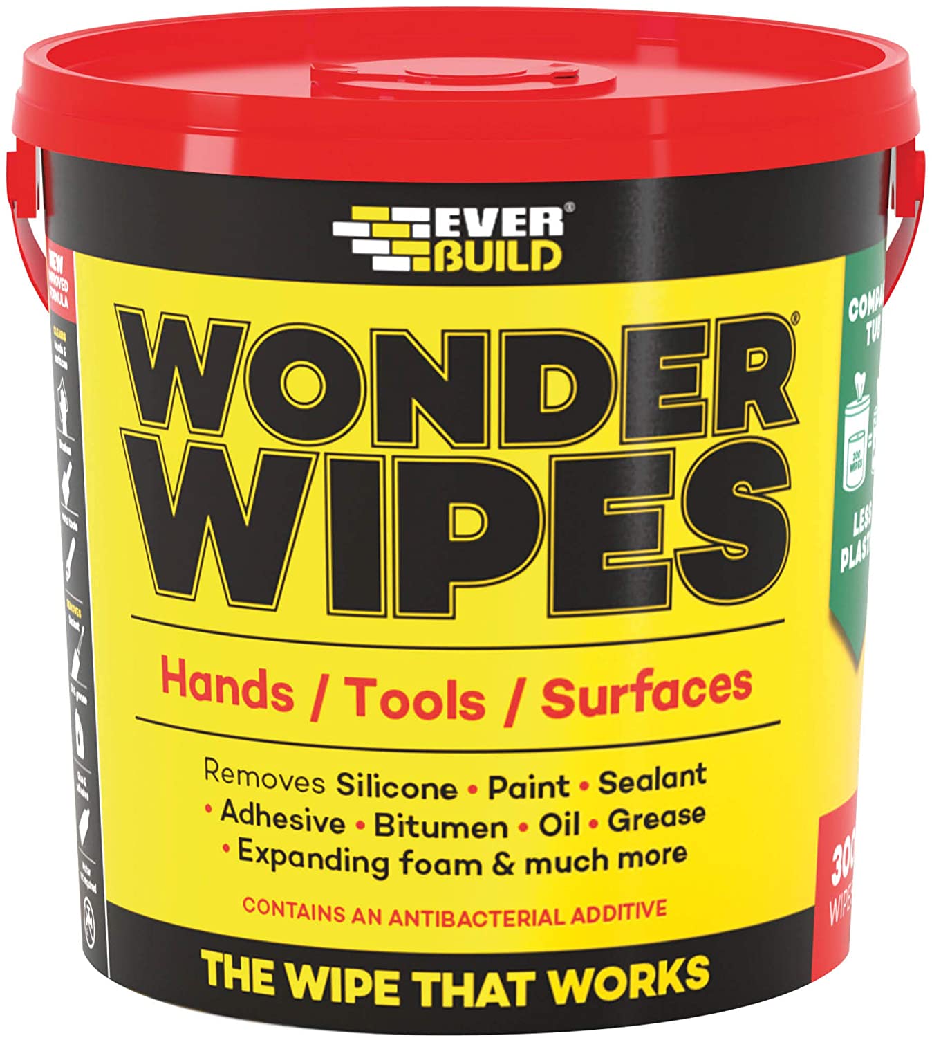 SIKA, Wonder Wipes Multi-Use Cleaning Wipes for the Building Trade, Specially Formulated to Clean Hands, Tools and Surfaces