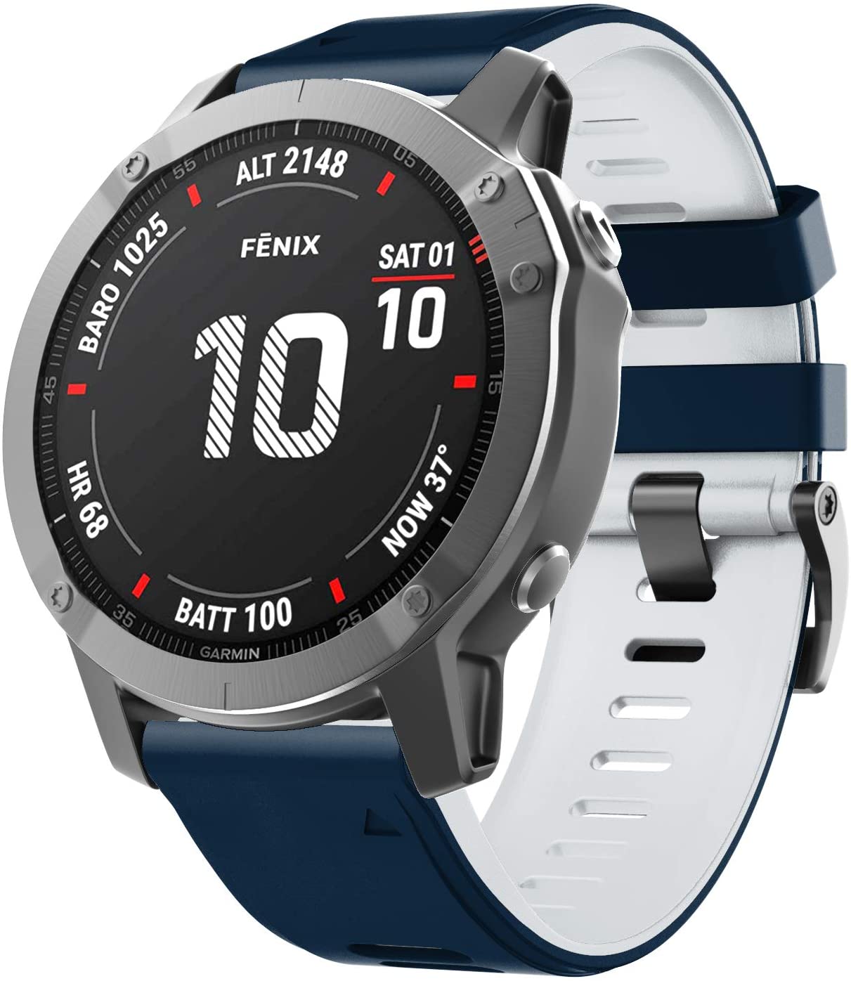 NotoCity for Fenix 5/6/7/5 Plus/6 Pro/7 Pro Strap, 22mm Watch Strap for Garmin Epix (Gen 2), Approach S62 - Image 2