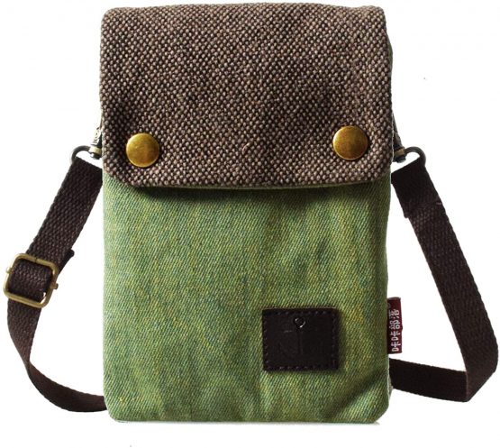 LassZone Women Girls Cute Canvas Crossbody Bags Wallet Cellphone Purse Shoulder Bag Wristlet Handbags
